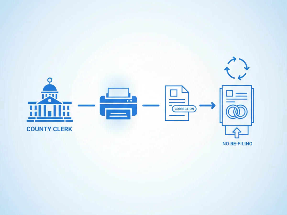 How County Clerks Fax Marriage License Corrections Without Forcing Couples to Re‑File