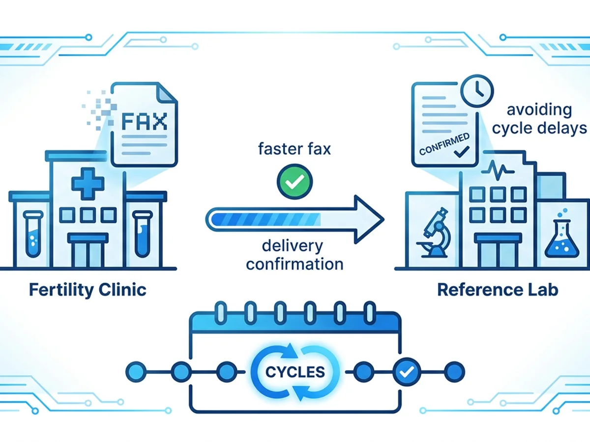 How Fertility Clinics Fax Lab Orders to Reference Labs Without Cycle Delays