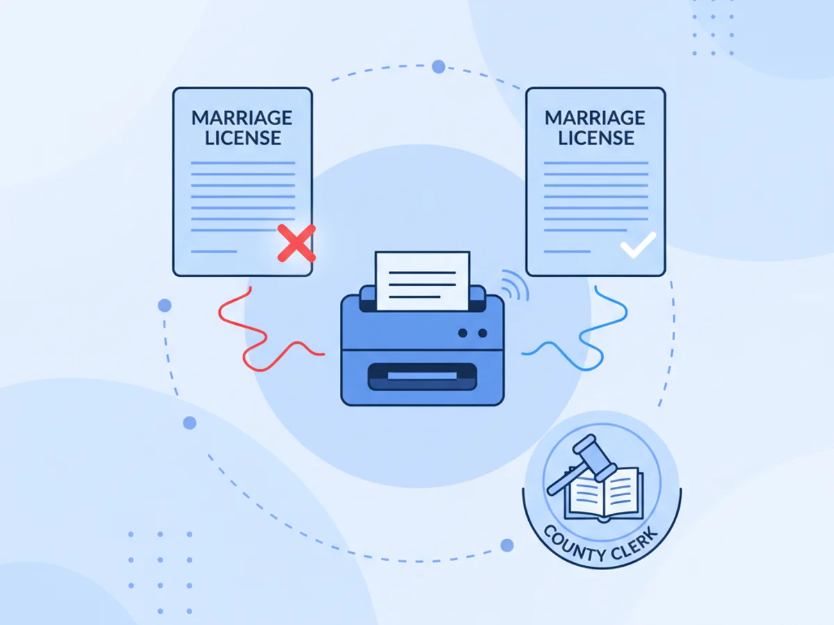 Additional illustration for How County Clerks Fax Marriage License Corrections Without Forcing Couples to Re‑File