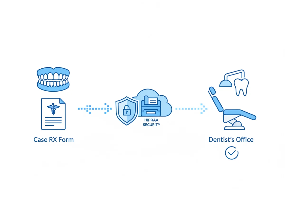 Additional illustration for How Denture Labs Fax Case RX Forms to Dentists Without Delays or HIPAA Risks