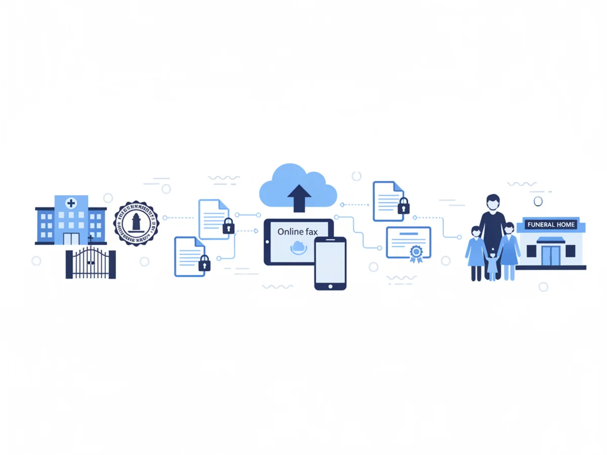 Additional illustration for How Funeral Homes Use Online Fax for Death Certificates and Service Coordination