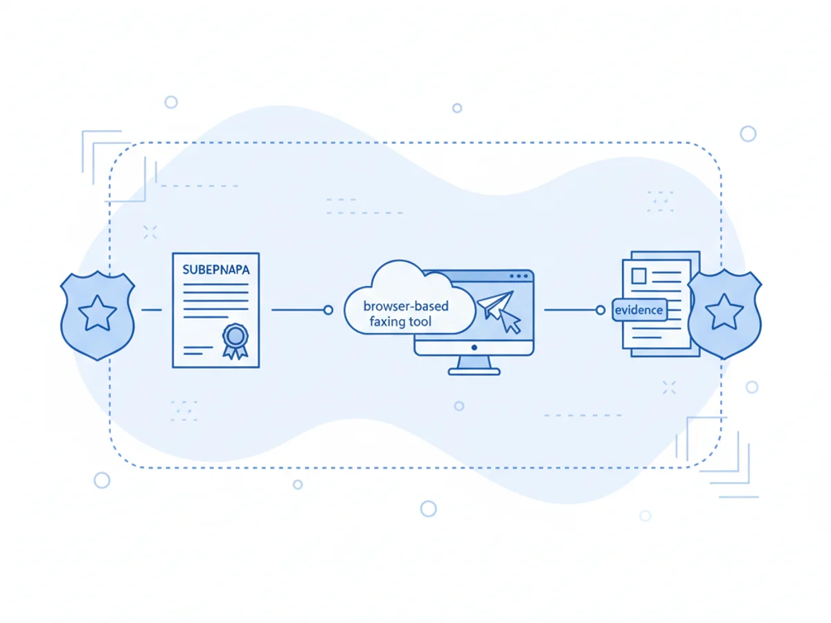 Additional illustration for How Law Enforcement Agencies Use Fax for Subpoenas and Evidence Requests