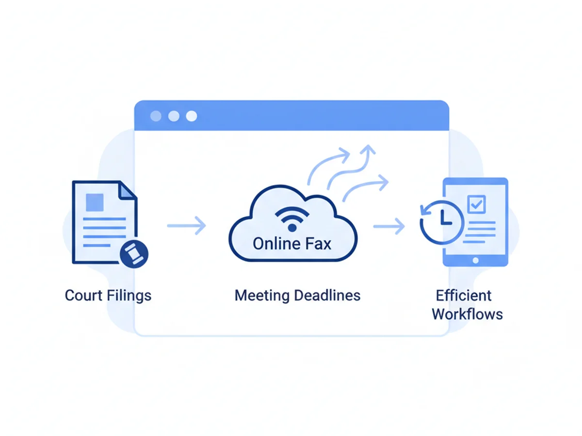 Additional illustration for How Legal Secretaries Use Online Fax for Court Filings and Deadlines