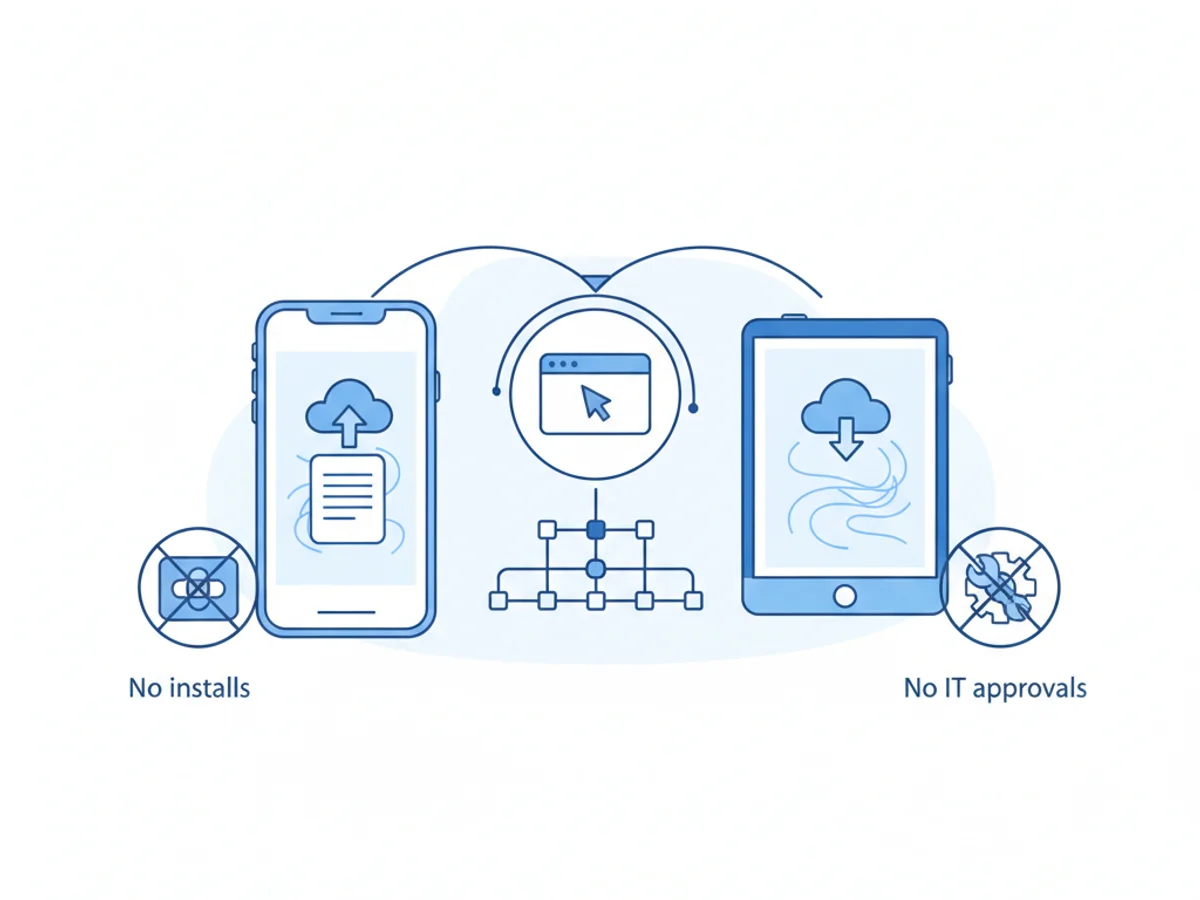 Additional illustration for How to Fax from iPhone and Android Browsers Instantly (No App Needed)